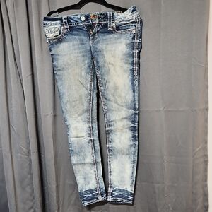 Rock Revival Acid Wash Skinny Jeans